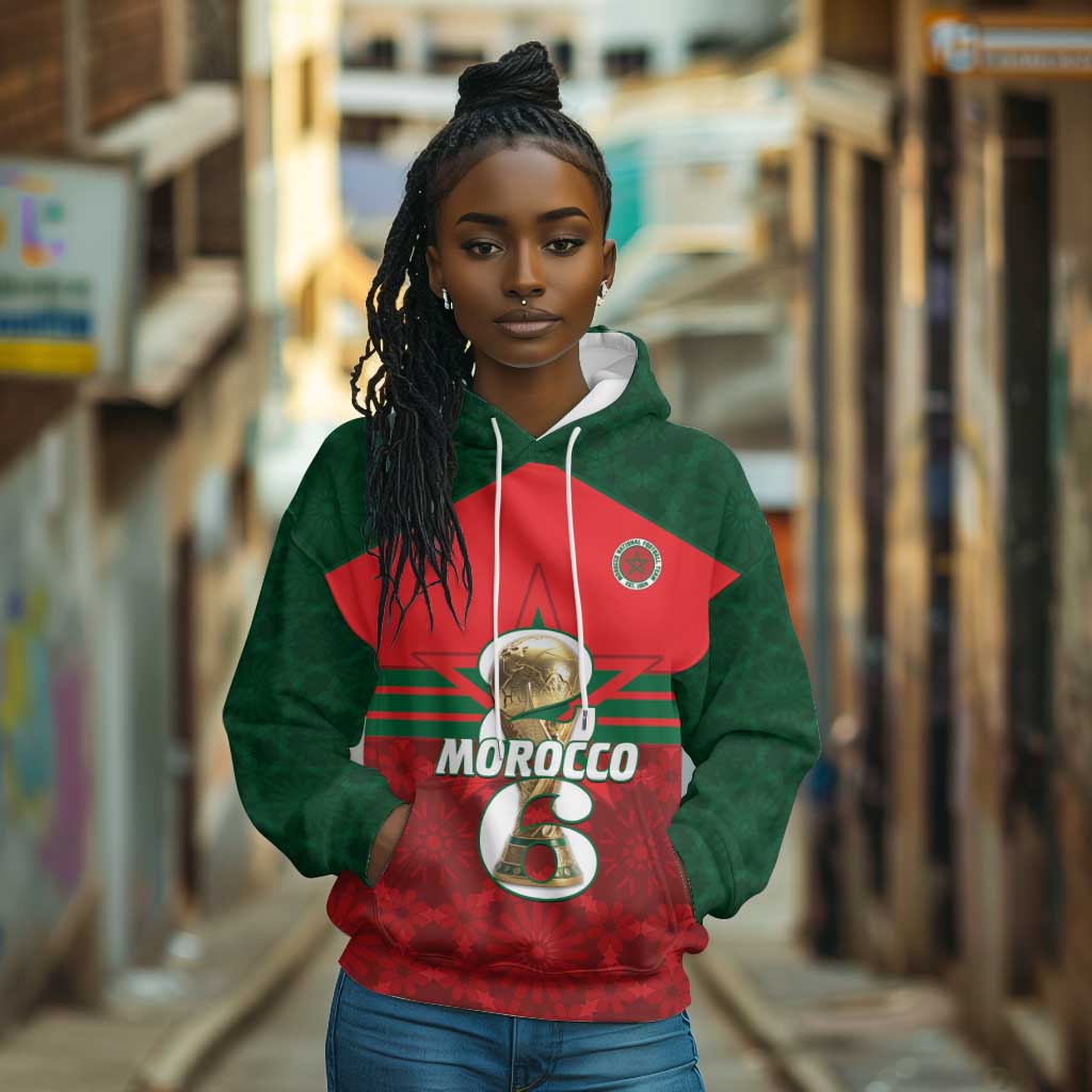 Personalized Morocco Football Hoodie 2026 Come On Atlas Lions - African Pride