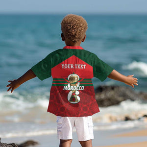 Personalized Morocco Football Kid Hawaiian Shirt 2026 Come On Atlas Lions - African Pride