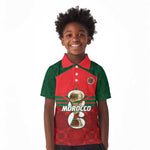 Personalized Morocco Football Kid Polo Shirt 2026 Come On Atlas Lions - African Pride