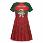 Personalized Morocco Football Kid Short Sleeve Dress 2026 Come On Atlas Lions LT14