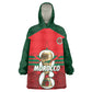Personalized Morocco Football Kid Wearable Blanket Hoodie 2026 Come On Atlas Lions - African Pride