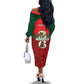 Personalized Morocco Football Off The Shoulder Long Sleeve Dress 2026 Come On Atlas Lions - African Pride