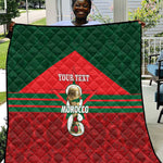 Personalized Morocco Football Quilt 2026 Come On Atlas Lions - African Pride