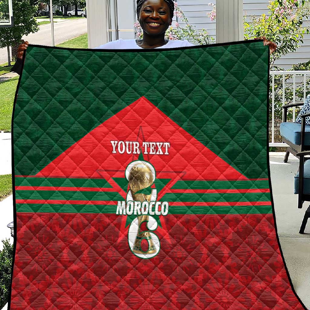Personalized Morocco Football Quilt 2026 Come On Atlas Lions - African Pride