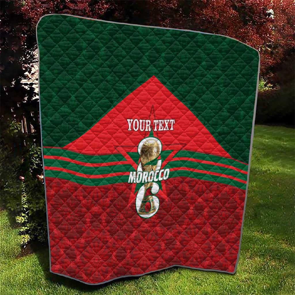 Personalized Morocco Football Quilt 2026 Come On Atlas Lions - African Pride