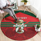Personalized Morocco Football Round Carpet 2026 Come On Atlas Lions - African Pride
