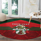 Personalized Morocco Football Round Carpet 2026 Come On Atlas Lions - African Pride