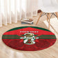 Personalized Morocco Football Round Carpet 2026 Come On Atlas Lions - African Pride