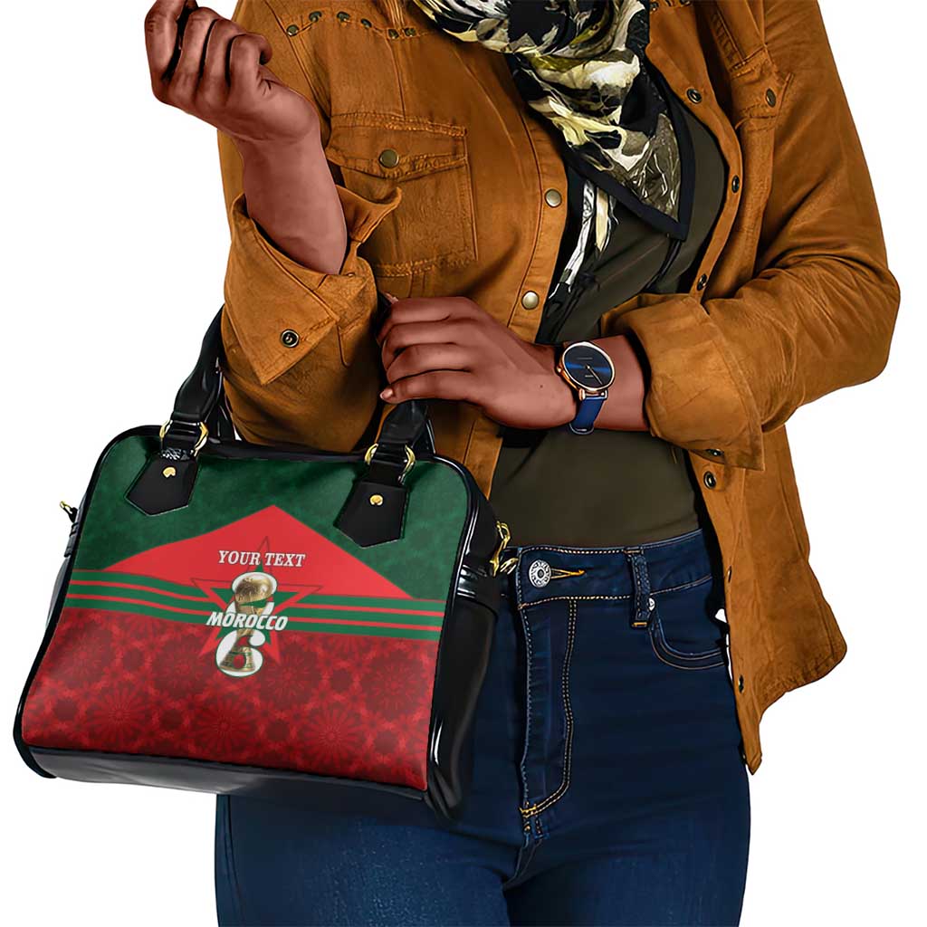 Personalized Morocco Football Shoulder Handbag 2026 Come On Atlas Lions - African Pride