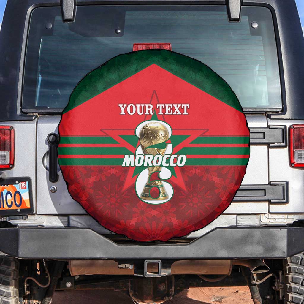 Personalized Morocco Football Spare Tire Cover 2026 Come On Atlas Lions - African Pride