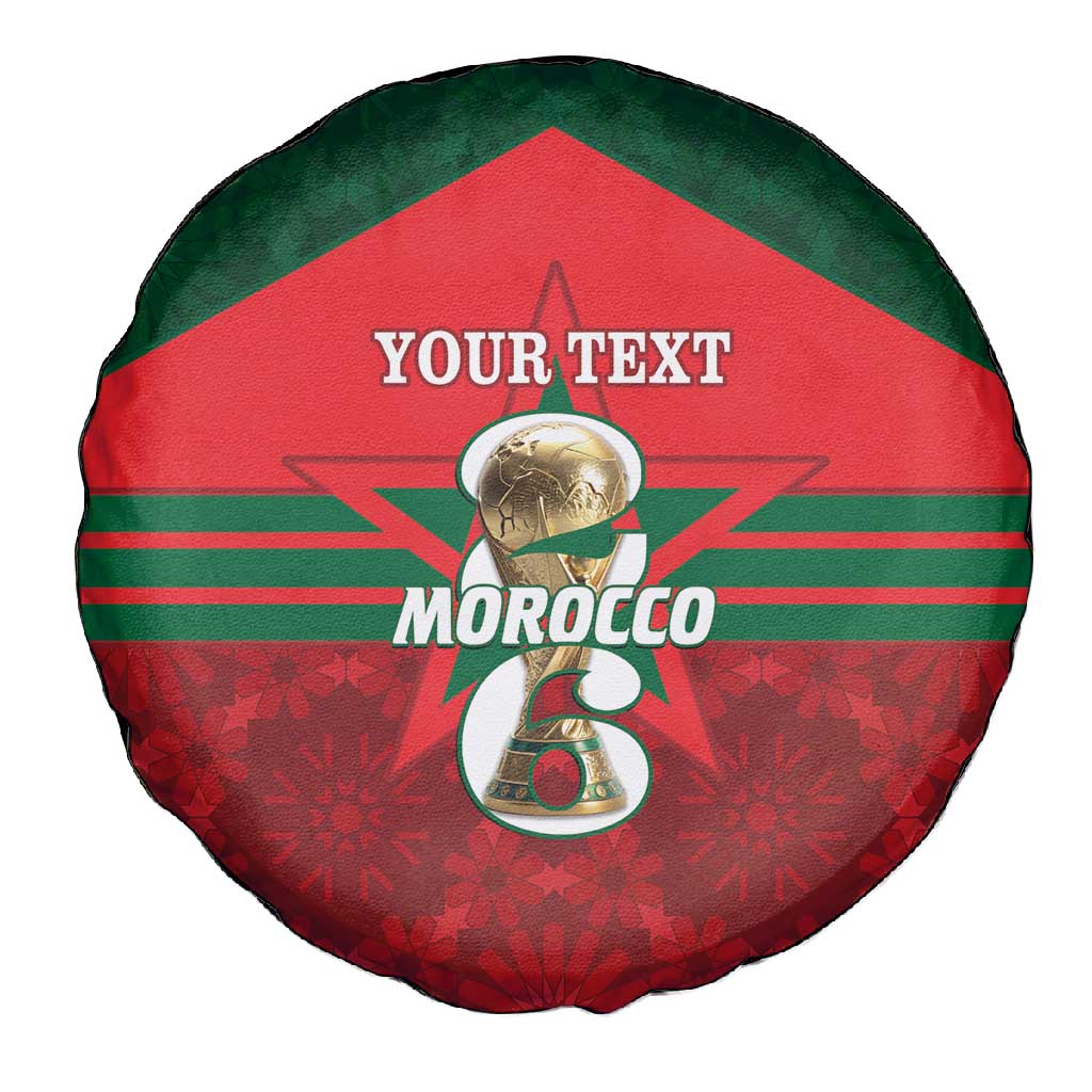 Personalized Morocco Football Spare Tire Cover 2026 Come On Atlas Lions - African Pride