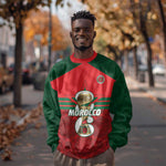 Personalized Morocco Football Sweatshirt 2026 Come On Atlas Lions - African Pride