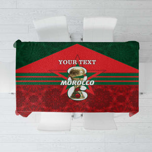 Personalized Morocco Football Tablecloth 2026 Come On Atlas Lions - African Pride