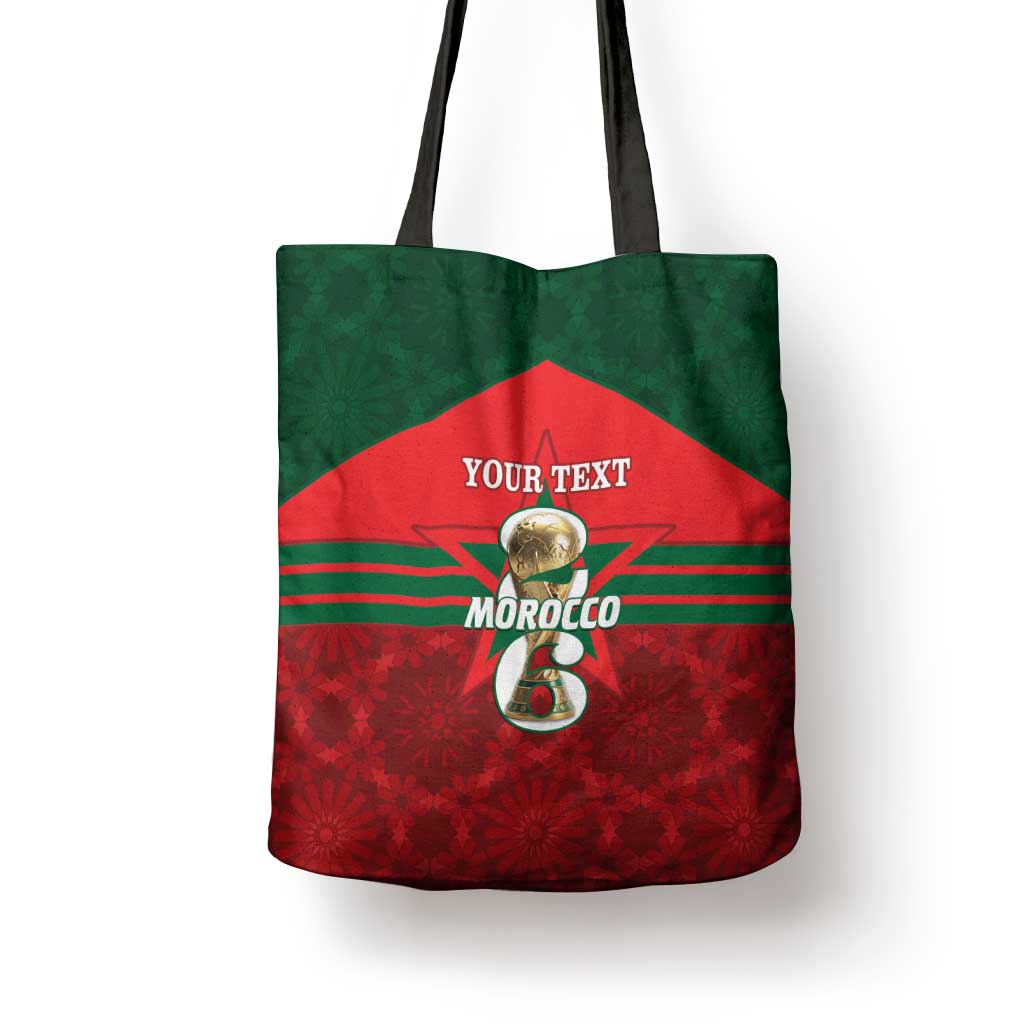 Personalized Morocco Football Tote Bag 2026 Come On Atlas Lions - African Pride