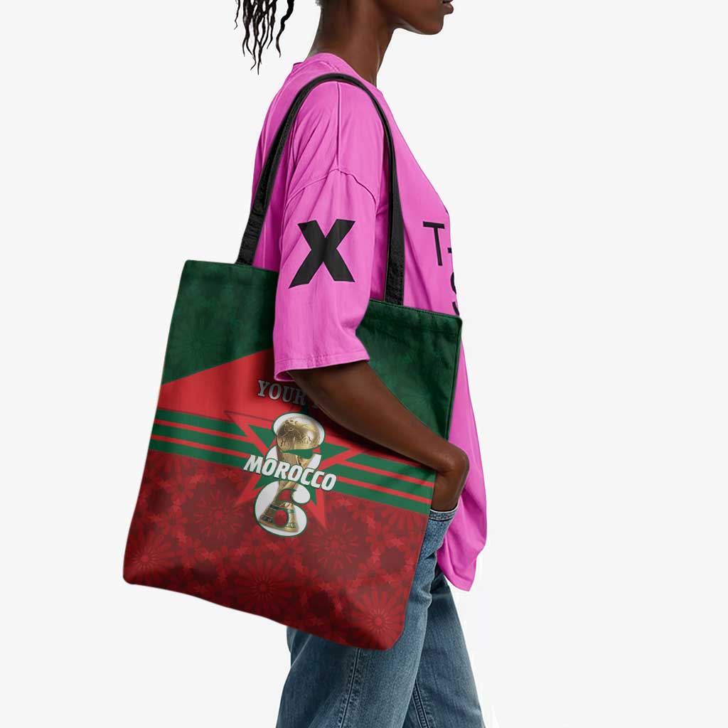 Personalized Morocco Football Tote Bag 2026 Come On Atlas Lions - African Pride