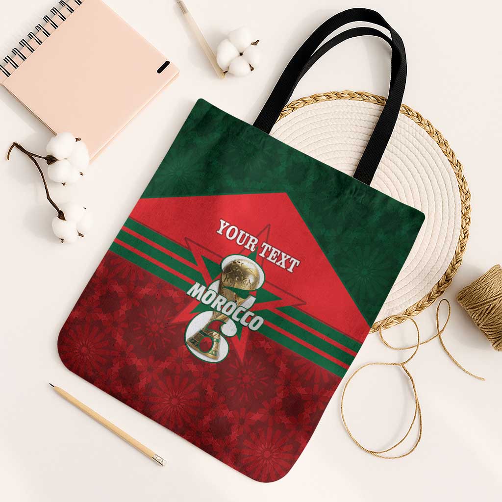 Personalized Morocco Football Tote Bag 2026 Come On Atlas Lions - African Pride