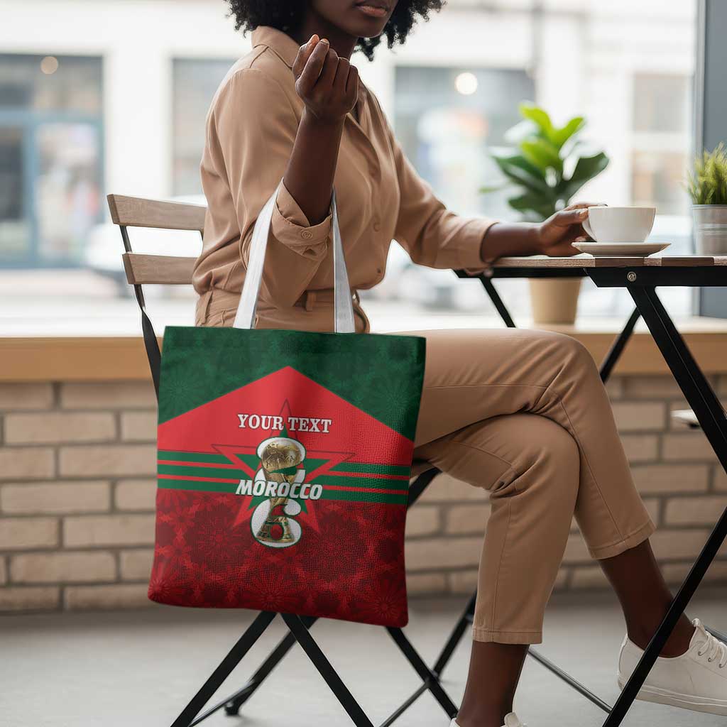 Personalized Morocco Football Tote Bag 2026 Come On Atlas Lions - African Pride