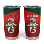Personalized Morocco Football Tumbler Cup 2026 Come On Atlas Lions - African Pride