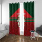 Personalized Morocco Football Window Curtain 2026 Come On Atlas Lions - African Pride