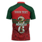 Personalized Morocco Football Zipper Polo Shirt 2026 Come On Atlas Lions - African Pride