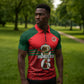 Personalized Morocco Football Zipper Polo Shirt 2026 Come On Atlas Lions - African Pride
