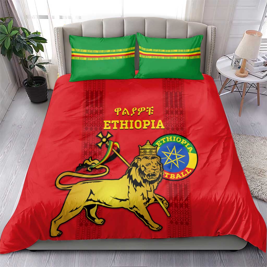 Ethiopia Football Bedding Set 2024 Go Champions Walia Ibex