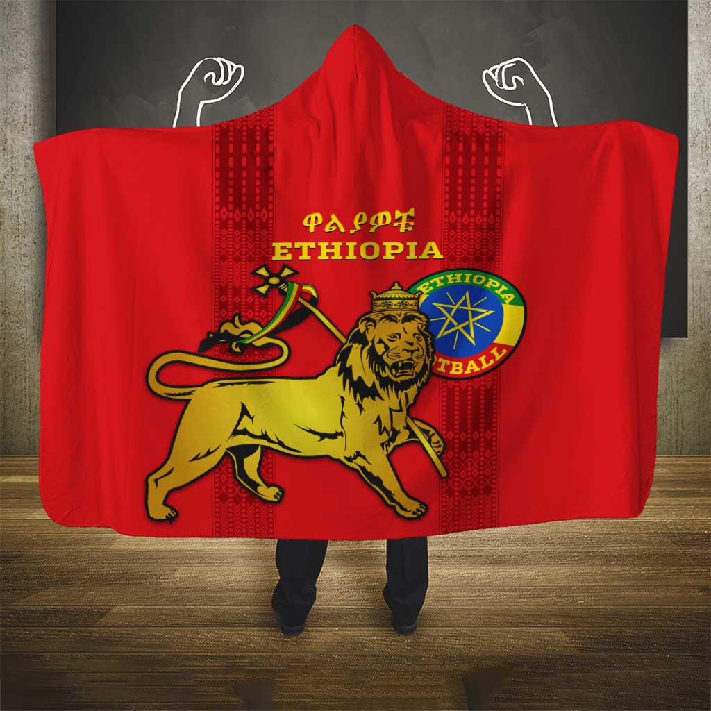 Ethiopia Football Hooded Blanket 2024 Go Champions Walia Ibex