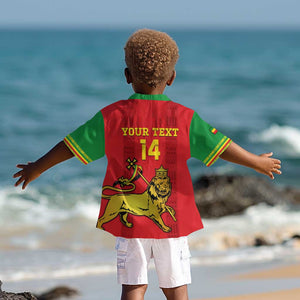 Custom Ethiopia Football Kid Hawaiian Shirt 2024 Go Champions Walia Ibex