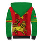 Custom Ethiopia Football Sherpa Hoodie 2024 Go Champions Walia Ibex