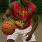 Custom Ethiopia Football Sleeveless Zip Hoodie 2024 Go Champions Walia Ibex - African Pride