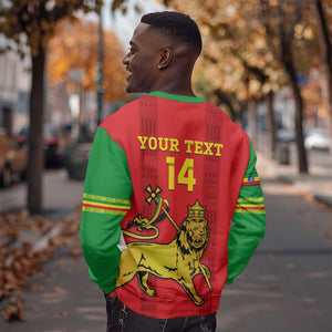 Custom Ethiopia Football Sweatshirt 2024 Go Champions Walia Ibex