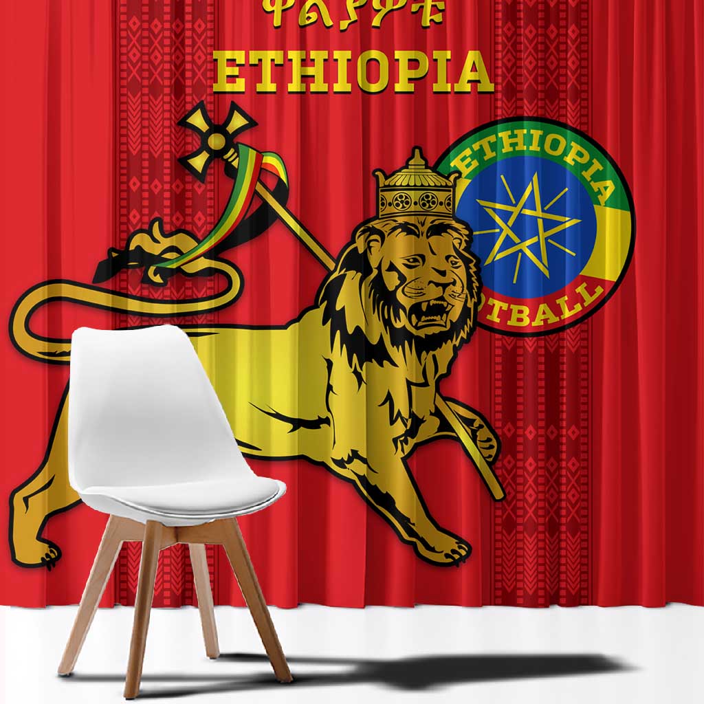 Ethiopia Football Window Curtain 2024 Go Champions Walia Ibex