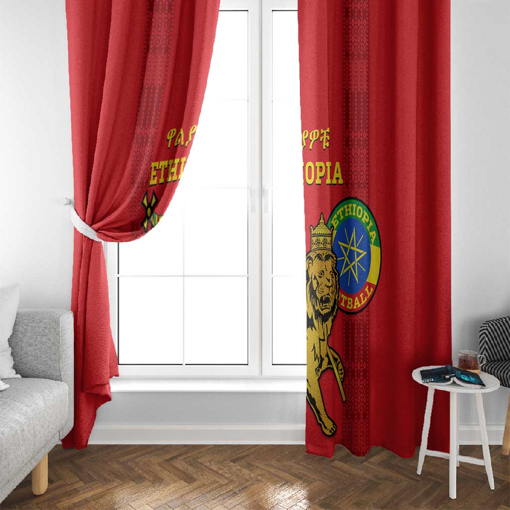Ethiopia Football Window Curtain 2024 Go Champions Walia Ibex