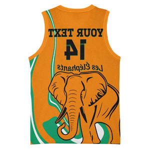 Custom Ivory Coast Football Basketball Jersey 2024 Go Champions Les Elephants - African Pride