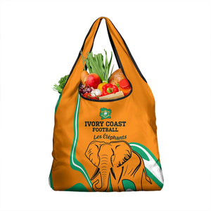 Ivory Coast Football Grocery Bag 2024 Go Champions Les Elephants