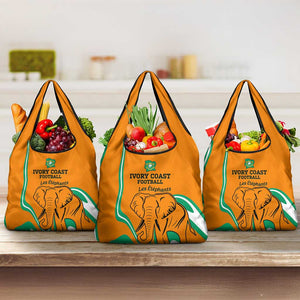 Ivory Coast Football Grocery Bag 2024 Go Champions Les Elephants