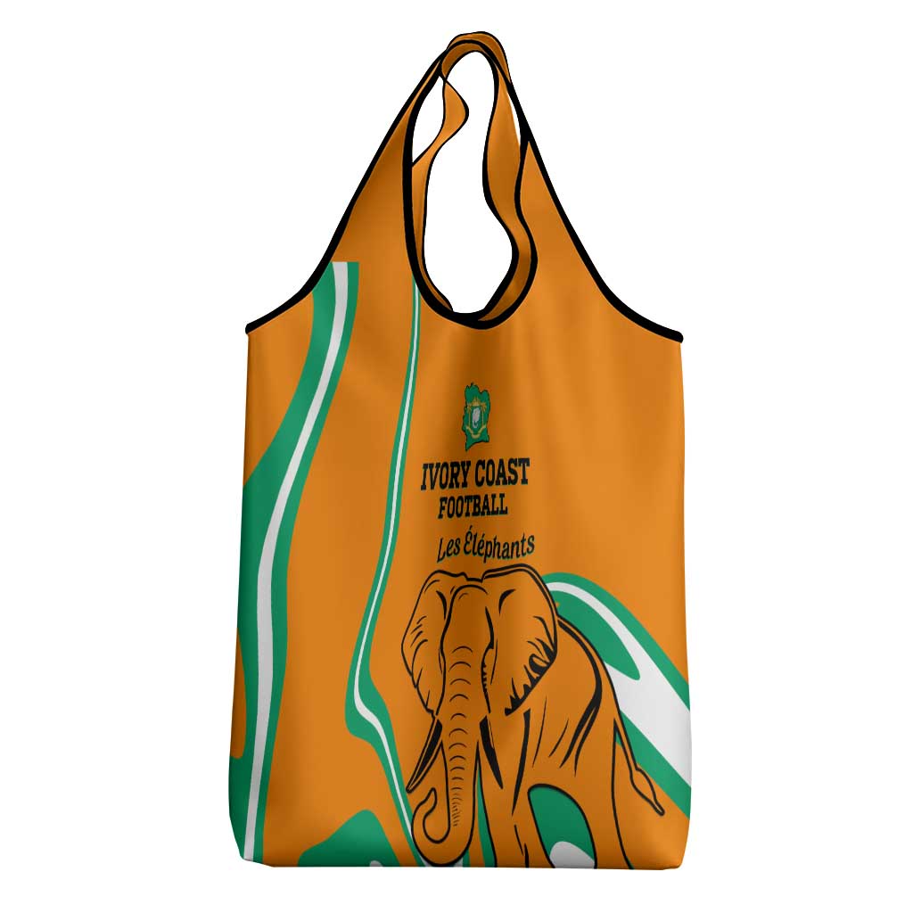 Ivory Coast Football Grocery Bag 2024 Go Champions Les Elephants