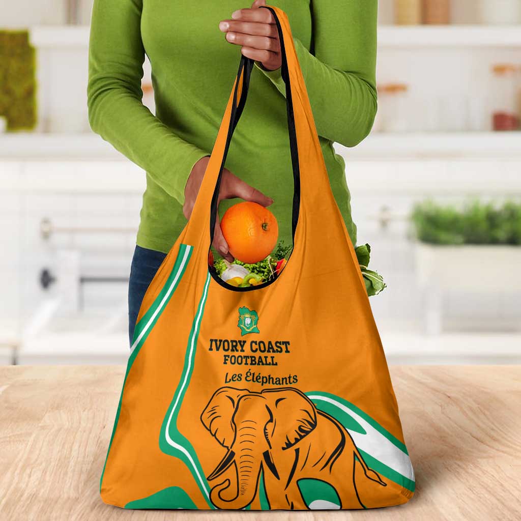 Ivory Coast Football Grocery Bag 2024 Go Champions Les Elephants