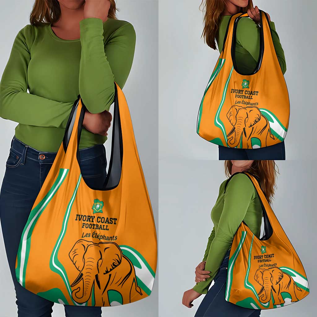 Ivory Coast Football Grocery Bag 2024 Go Champions Les Elephants