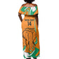 Custom Ivory Coast Football Off Shoulder Maxi Dress 2024 Go Champions Les Elephants