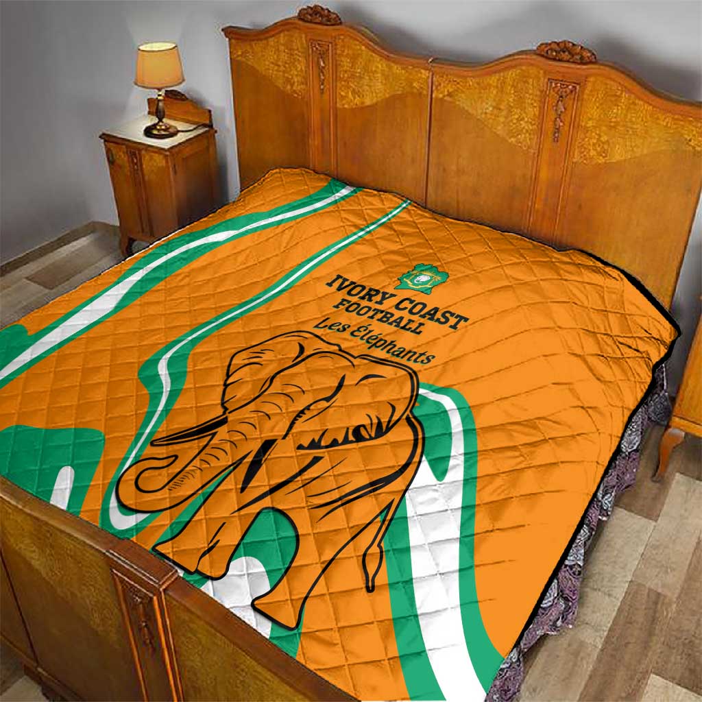 Ivory Coast Football Quilt 2024 Go Champions Les Elephants