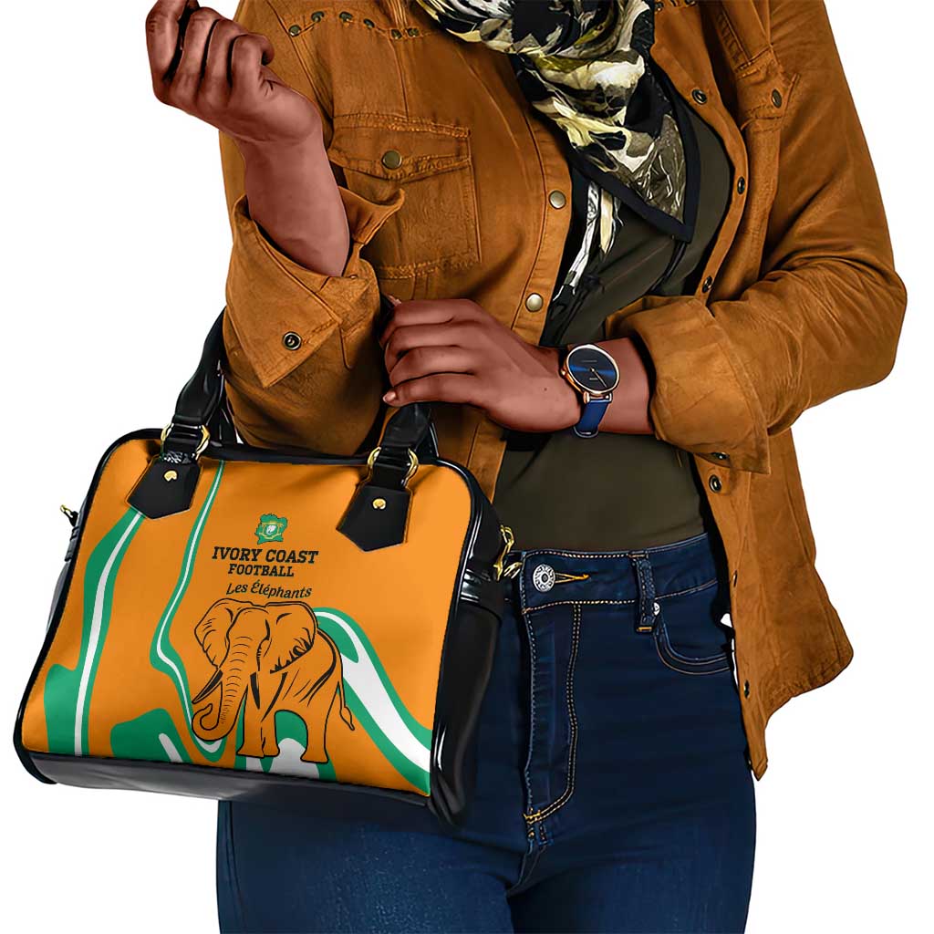 Ivory Coast Football Shoulder Handbag 2024 Go Champions Les Elephants