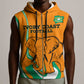 Custom Ivory Coast Football Sleeveless Zip Hoodie 2024 Go Champions Les Elephants - African Pride