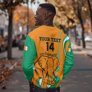 Custom Ivory Coast Football Sweatshirt 2024 Go Champions Les Elephants
