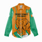Custom Ivory Coast Football Women Casual Shirt 2024 Go Champions Les Elephants LT14
