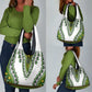 Africa Grocery Bag African Dashiki Royal Green Version