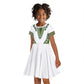 Africa Kid Short Sleeve Dress African Dashiki Royal Green Version