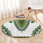 Africa Round Carpet African Dashiki Royal Green Version