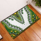 Africa Rubber Doormat African Dashiki Royal Green Version