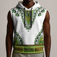 Africa Sleeveless Hoodie African Dashiki Royal Green Version - African Pride